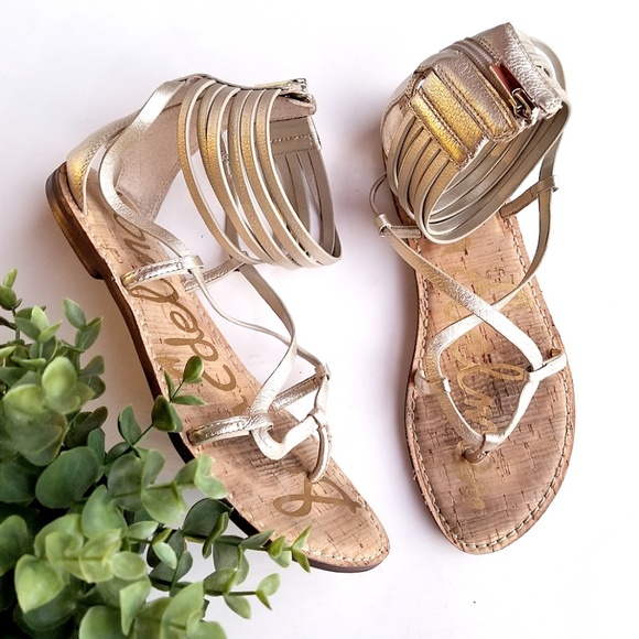 Sam Edelman Shoes - Sam Edelman 'Ginette' Sandal in Gold